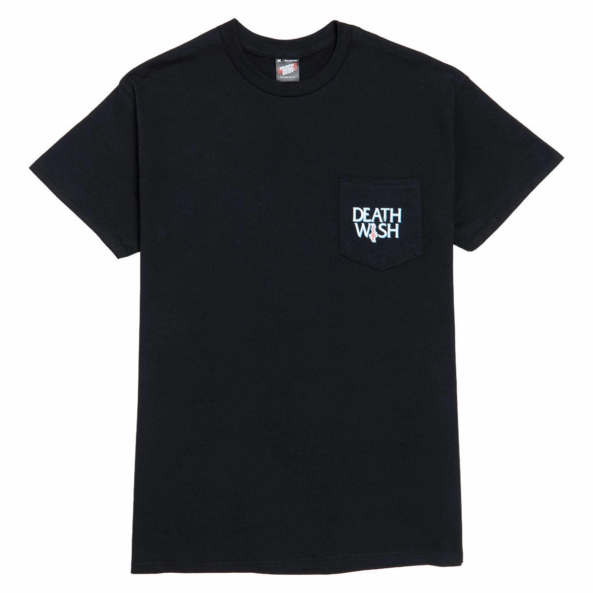 Deathwish Crooked I Pocket T-Shirt - Black Minimal Style Trend