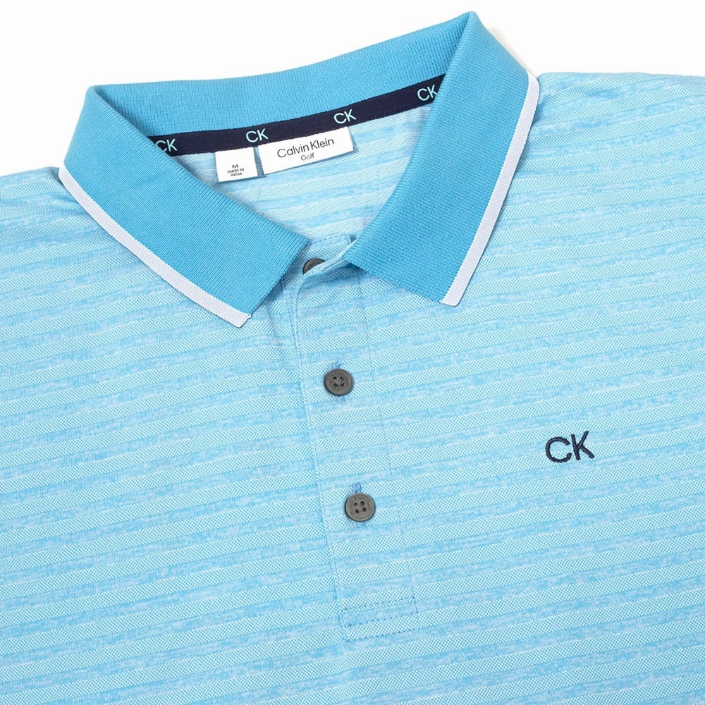 Calvin Klein Sudbury Polo Shirt - Boy Blue Marl Solid Color