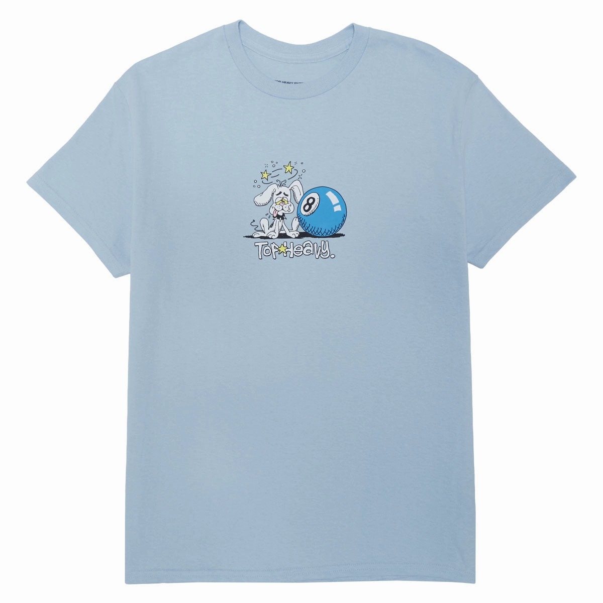 Top Heavy Dog Daze T-Shirt - Light Blue Versatile Fashion BreathableMeshLining