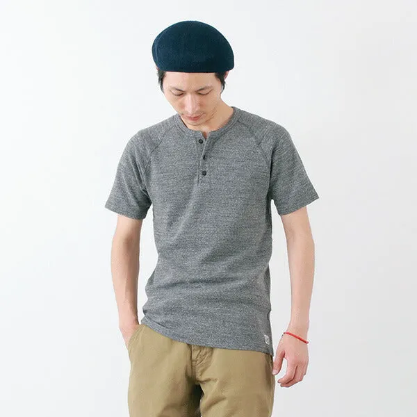 KEPANI / Raffy Spun Fraise Henley Neck T-Shirt SeamlessConstruction Soft Feel