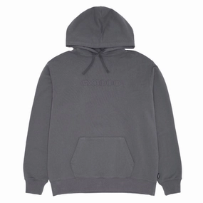 GX1000 OG Logo Hoodie - Charcoal Satin Lining Fashion Smart