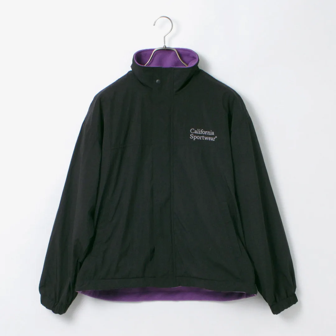 CALIFORNIA SPORTSWEAR / Reversible Sports Jacket Nylon Anti Pilling UV Resistant Finish
