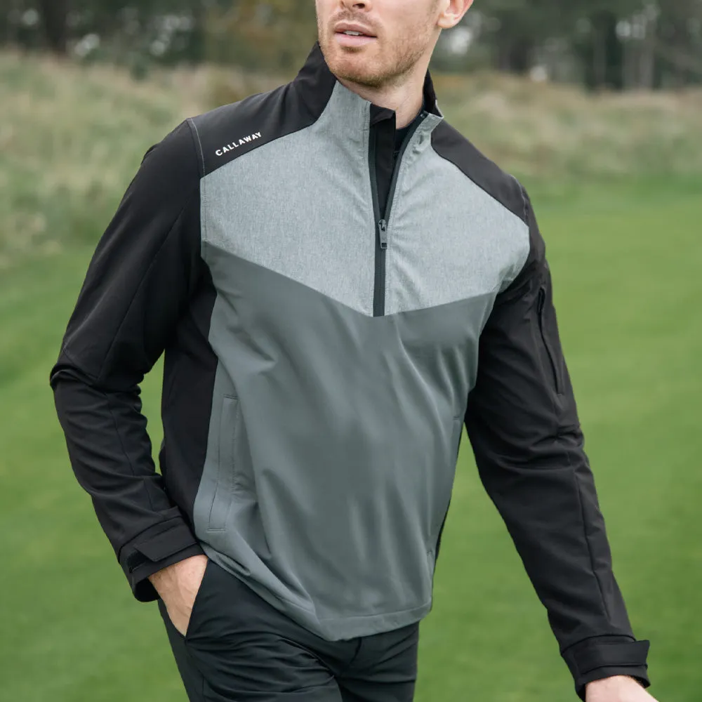 Callaway 1/2 Zip Wind Jacket - Caviar Rugged Style Reinforced Elbow Padding