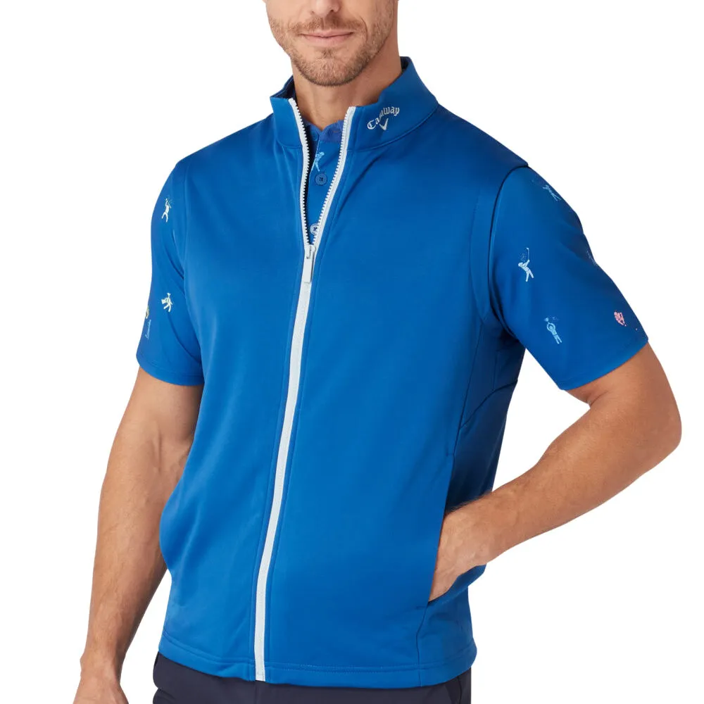 more matter Callaway 3 Chev High Gauge Gilet - Galaxy Blue