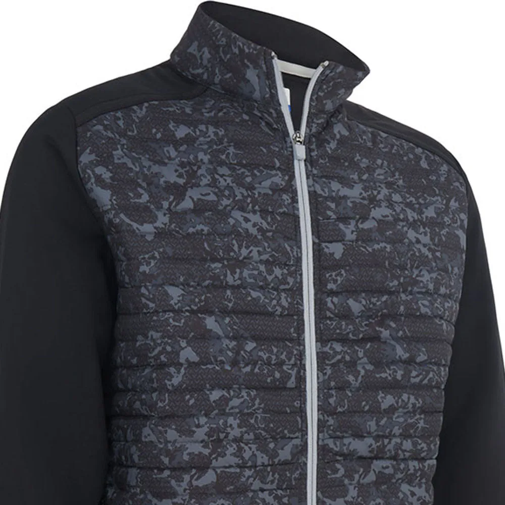 Callaway Abstract Camo Mixed Media Jacket - Caviar Rubberized Zippers