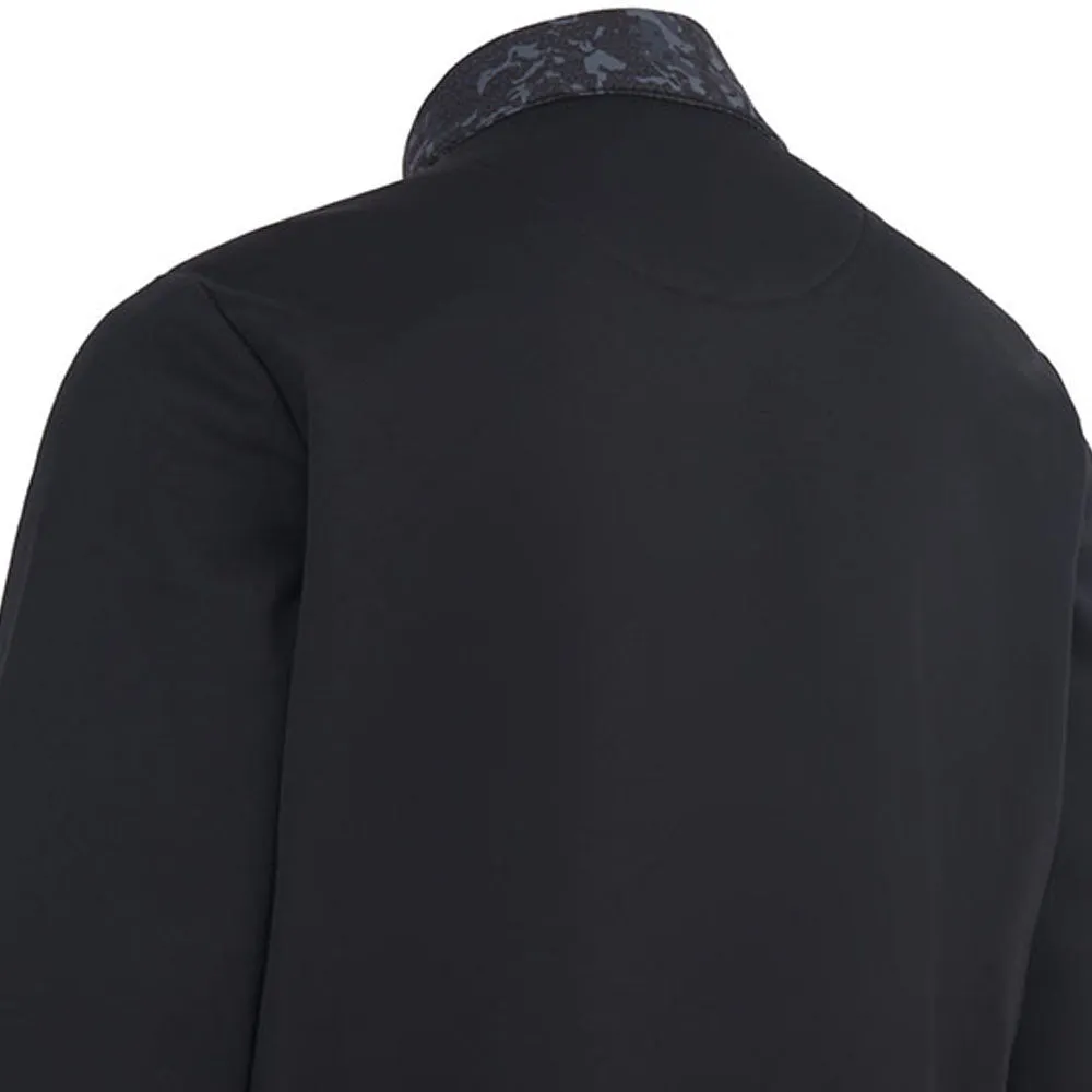 Compression Storage Noise Reduciting Fabric Callaway Abstract Camo Mixed Media Jacket - Caviar