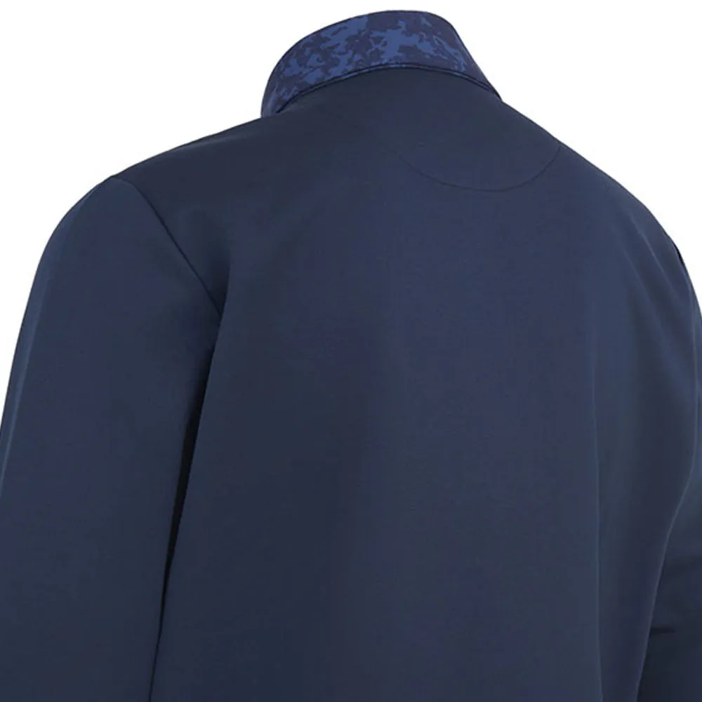 Weekend Ready Look Callaway Abstract Camo Mixed Media Jacket - Navy Blazer