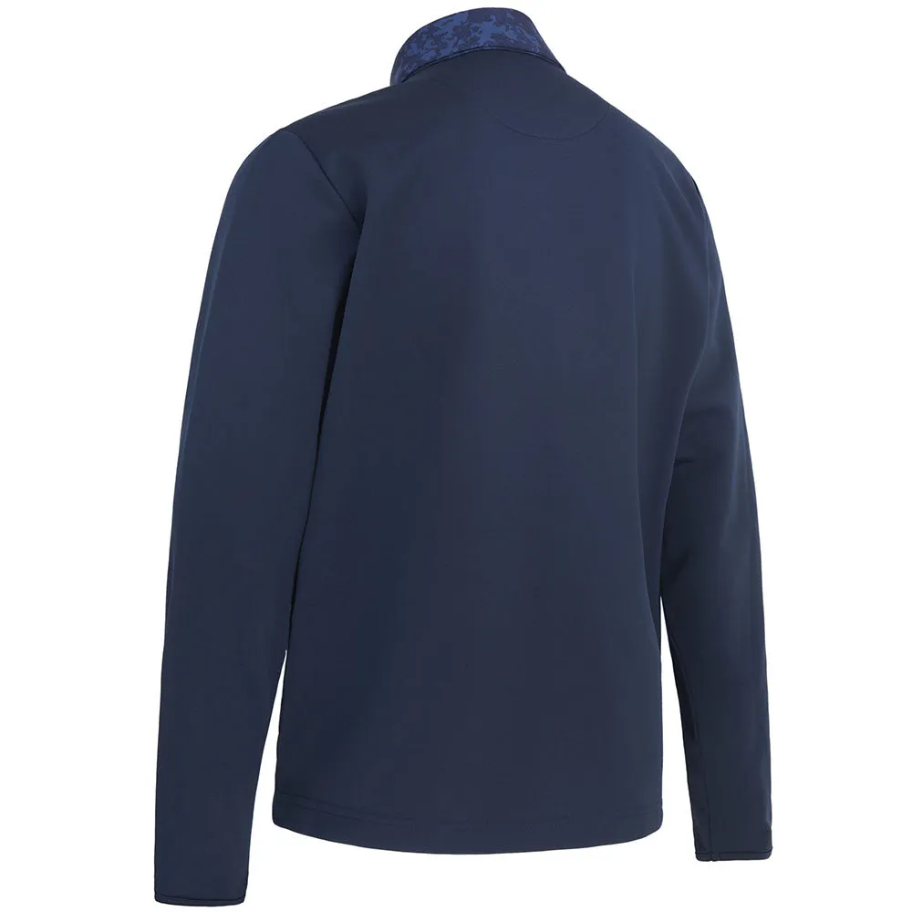 Callaway Abstract Camo Mixed Media Jacket - Navy Blazer Breathable Outer Shell ErgonomicFit