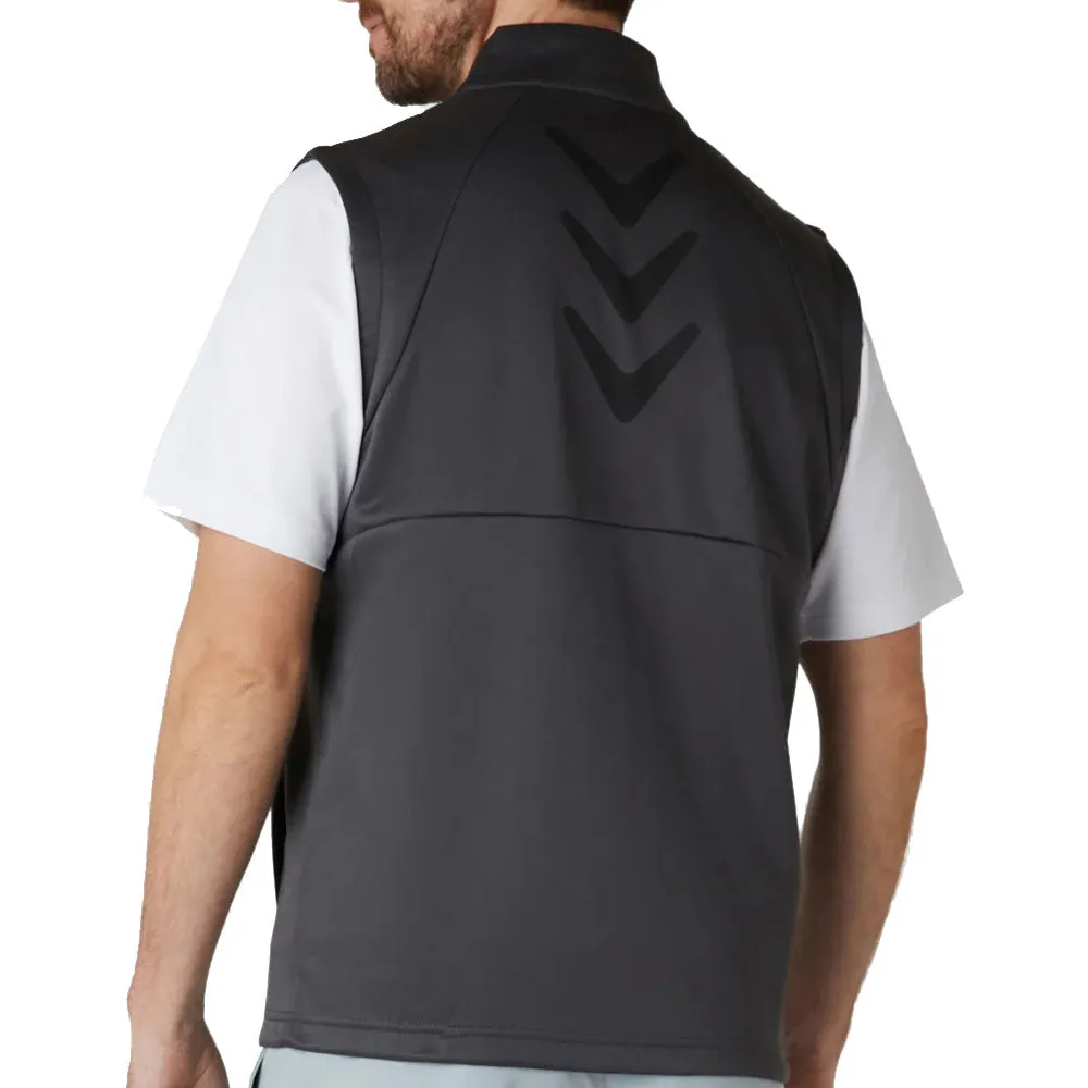 Flat Lock Seams Callaway Chev High Gauge Gilet - Asphalt