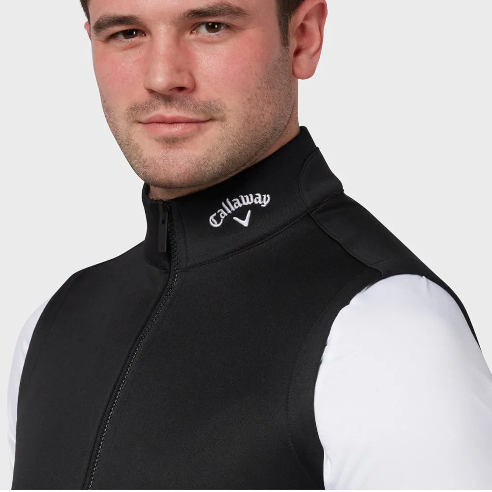 comfortable in heat concern Callaway Chev Textured Gilet - Caviar