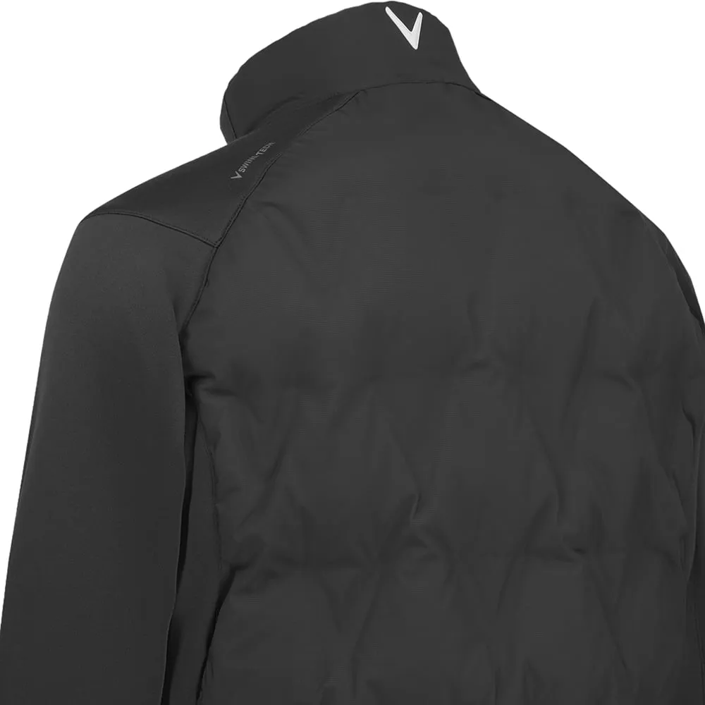 UltraQuietMaterial WaterResistant Coating Callaway Chev Welded Quilted Jacket - Caviar
