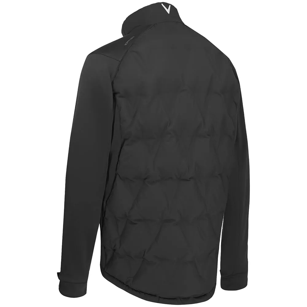 Callaway Chev Welded Quilted Jacket - Caviar Soft Fleece Interior Non Irritating Lining