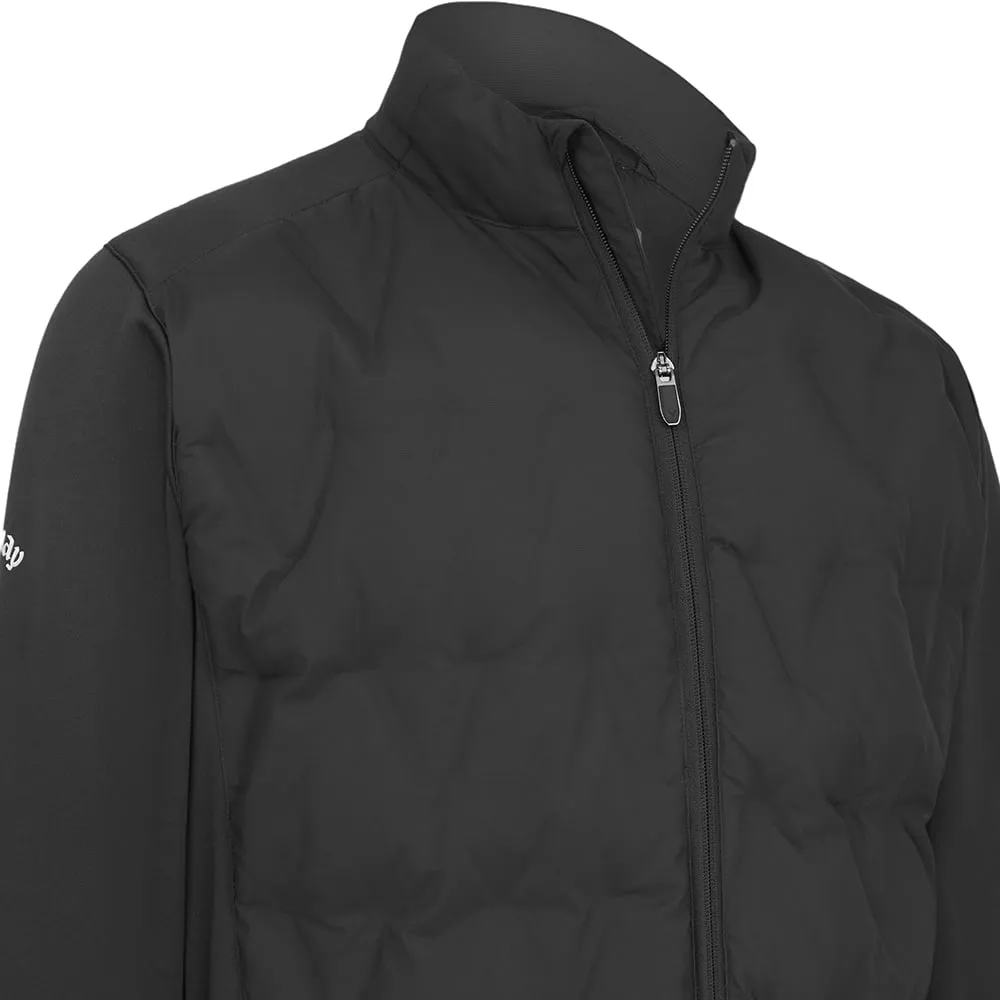 Callaway Chev Welded Quilted Jacket - Caviar Houndstooth Print