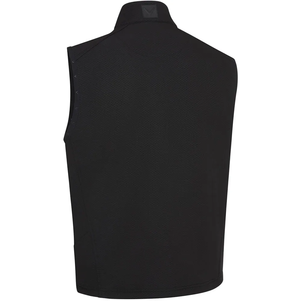 Easy to store Callaway Dobby Sherpa Interior Gilet - Caviar