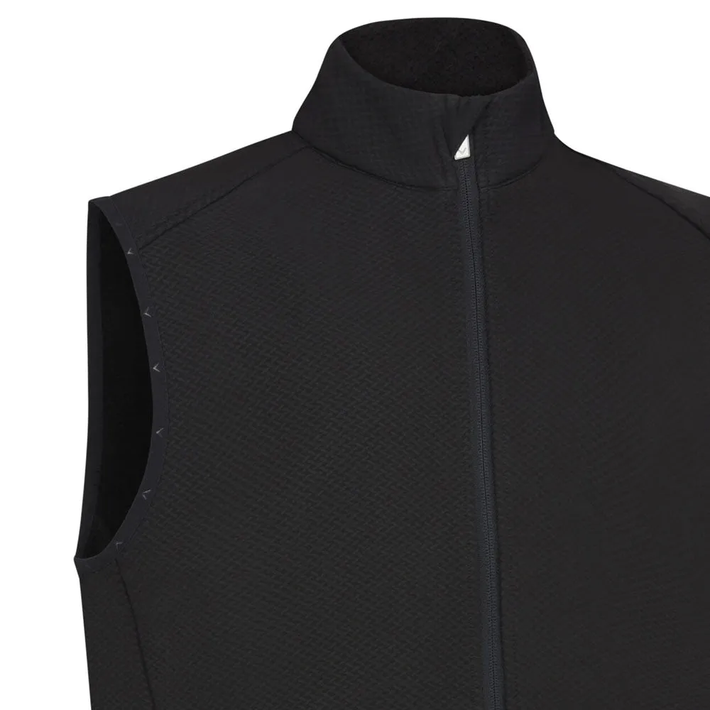 essential Light Color Callaway Dobby Sherpa Interior Gilet - Caviar