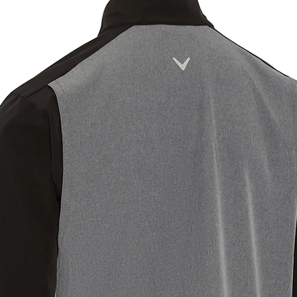 Relaxed Layers Abrasion Resistant Fabric Callaway Full Zip Wind Jacket - Grey/Heather