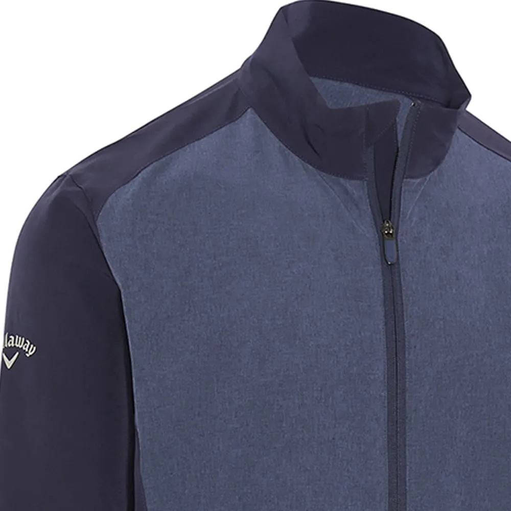 DoubleStitchSeams Callaway Full Zip Wind Jacket - Peacoat/Heather