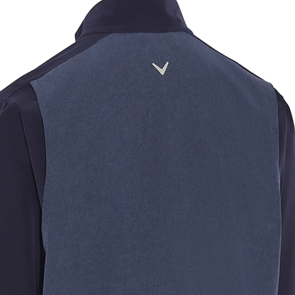 Callaway Full Zip Wind Jacket - Peacoat/Heather Adjustable Hem Cords
