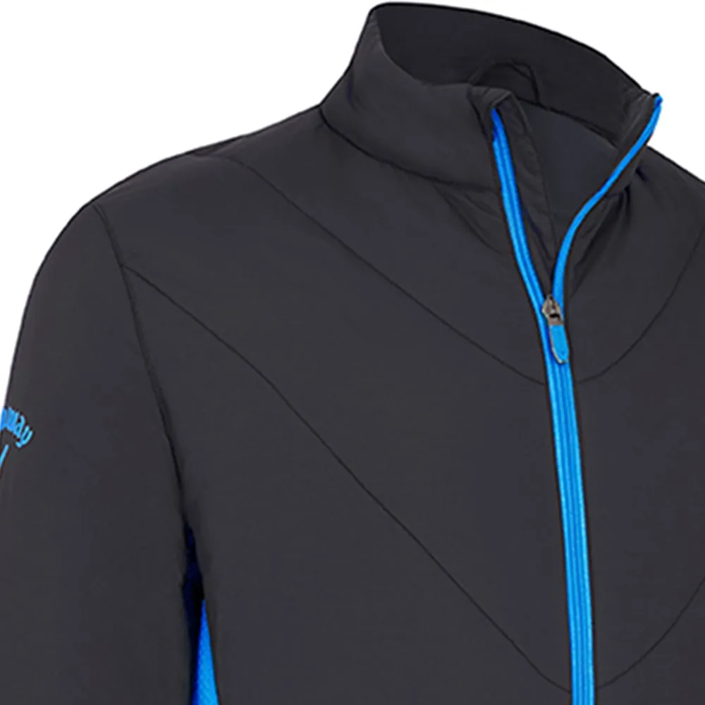 Style Staple Callaway Mixed Media Insulated Jacket - Caviar