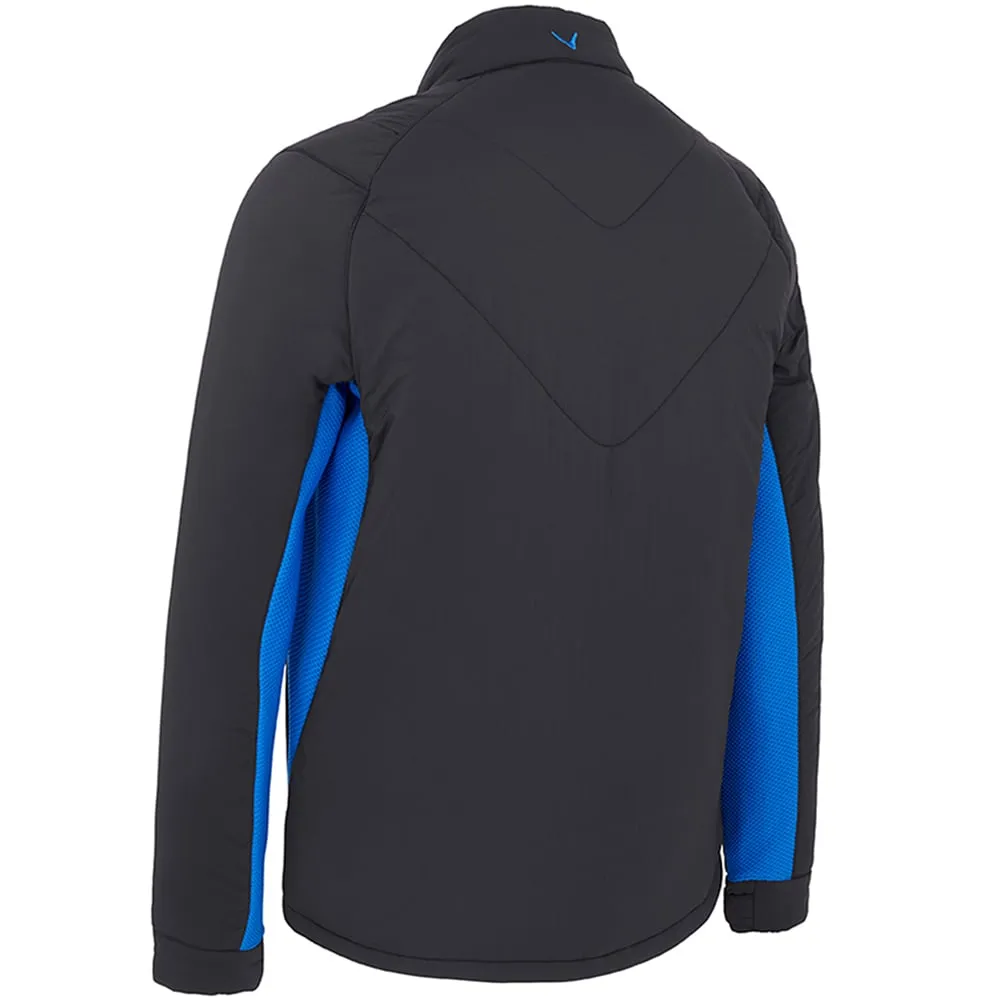 Layered Ventilation Panels Callaway Mixed Media Insulated Jacket - Caviar