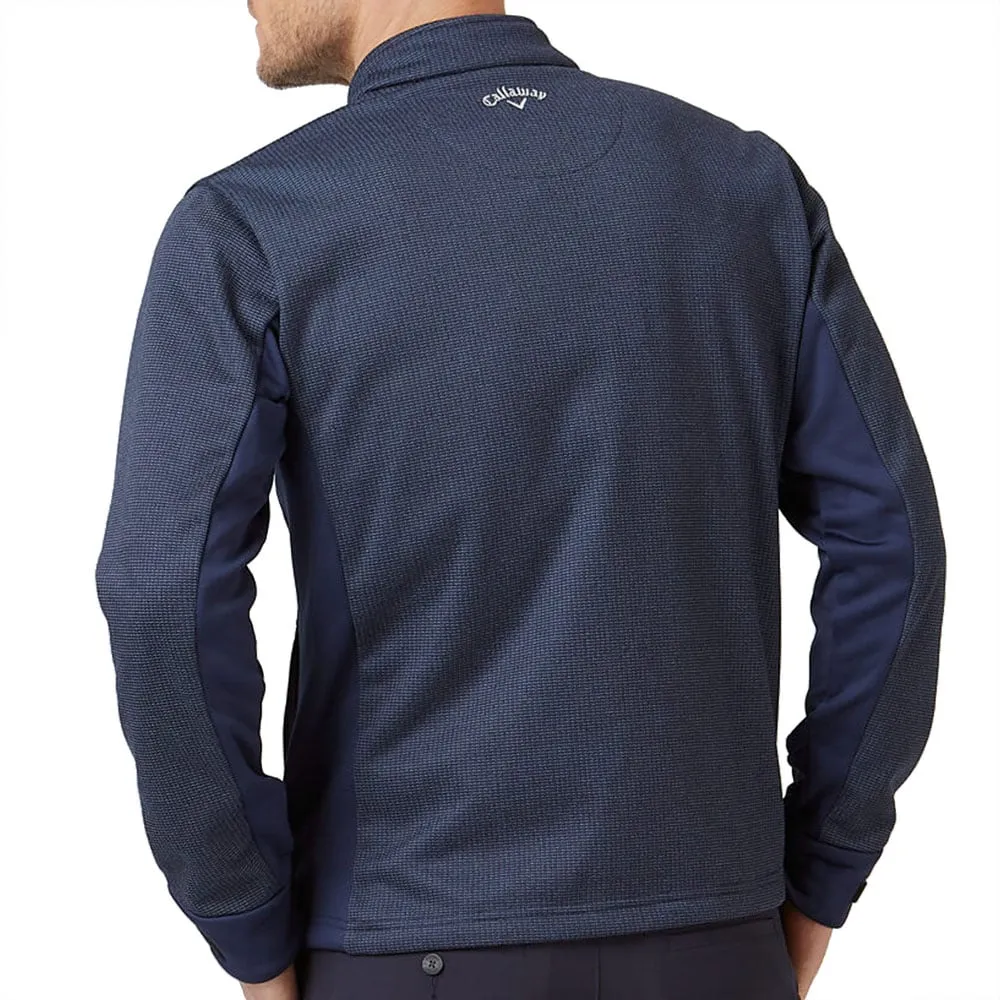TapedSeamConstruction Flexible Elasticity Callaway Primaloft Insulated Jacket - Dark Navy Heather