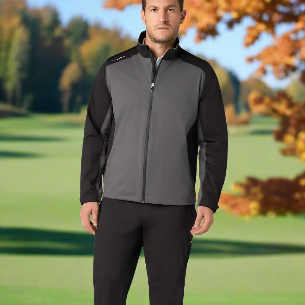 Streetwear vibe Flexible Shoulder Gussets Callaway Stormlite III Waterproof Jacket - Caviar