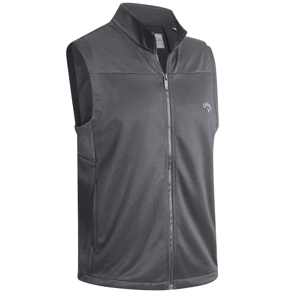 Dull Polyester Callaway Swing Tech Vest - Quiet Shade