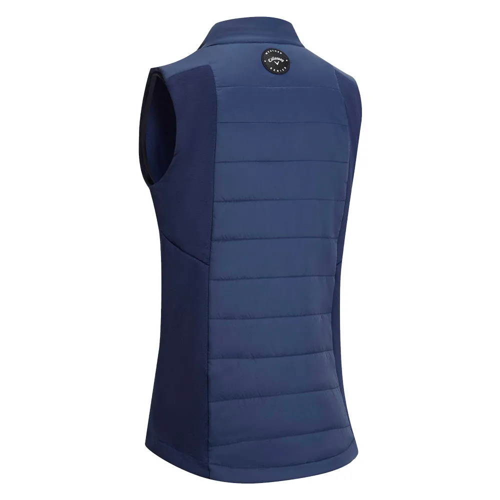 Callaway SwingTech Quilted Thermal Wind Gilet - Peacoat Seamless Ergonomic Cut