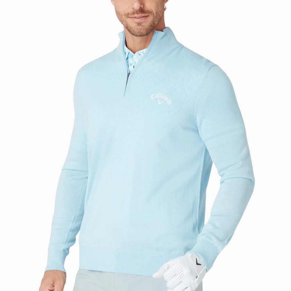 Callaway 1/4 Blended Merino Sweater - Arctic Paradise Office Casual product retro nostalgia