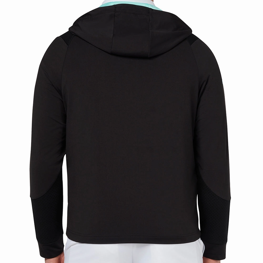 Callaway 1/4 Zip Mixed Media Technical Hoodie - Caviar product concert wearability