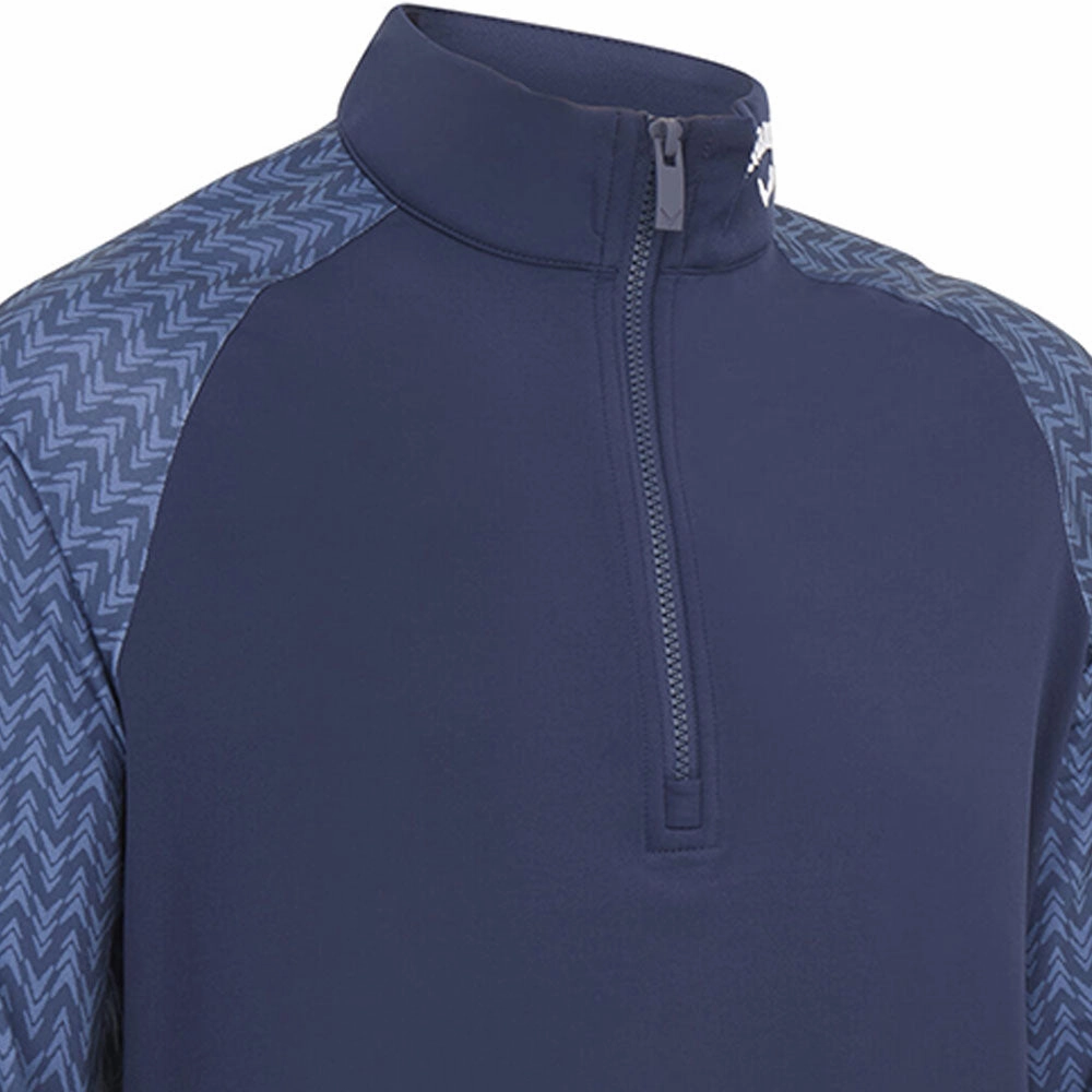 Weekend Relaxed product mountain style allure Callaway 1/4 Zip Odyssey Blocked Pullover - Peacoat