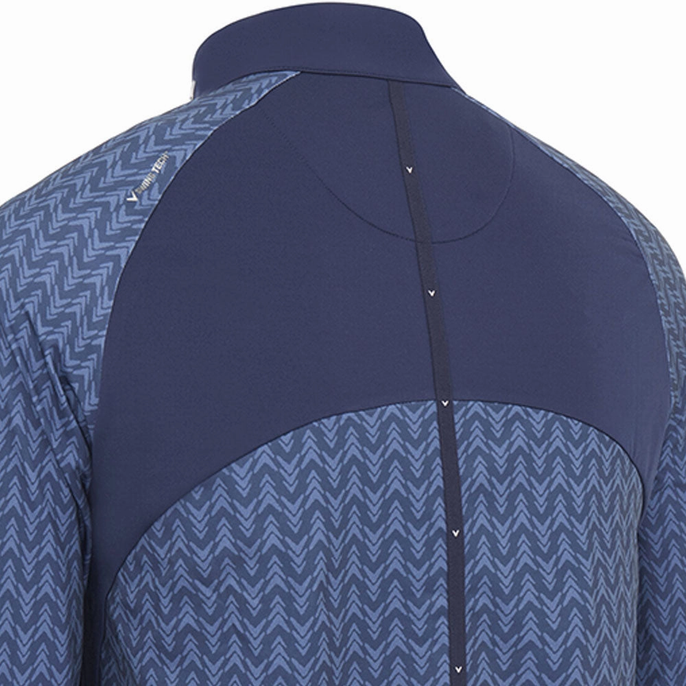 Callaway 1/4 Zip Odyssey Blocked Pullover - Peacoat Anti-pilling