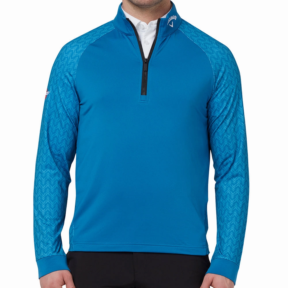Callaway 1/4 Zip Odyssey Blocked Pullover - Vallarta Blue consumer preference Unisex style