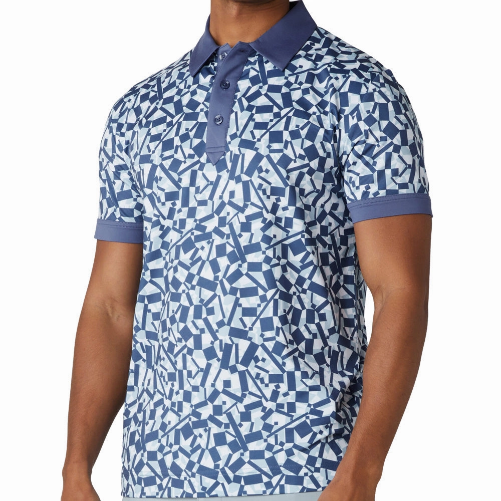 Timeless Top Callaway Abstract Birdsey Polo Shirt - Bijou Blue