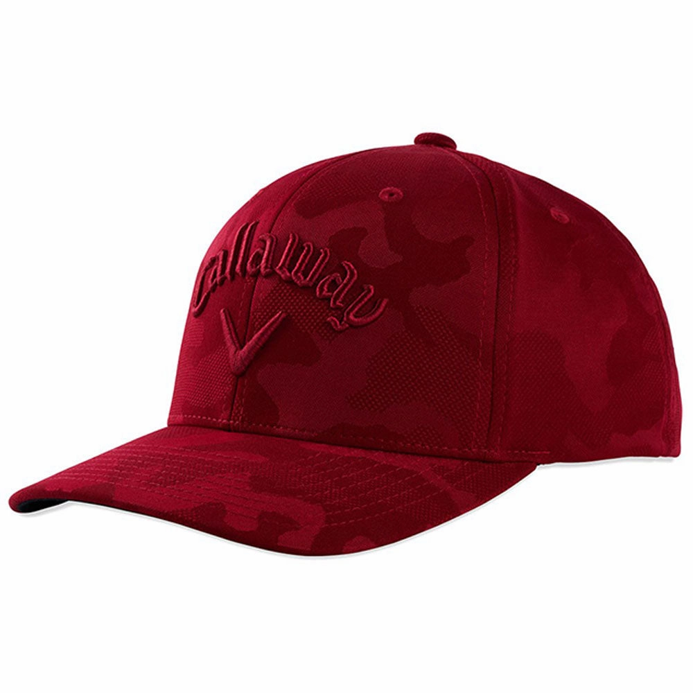 Easy Pairing Callaway Adjustable Camo Snapback Cap - Red