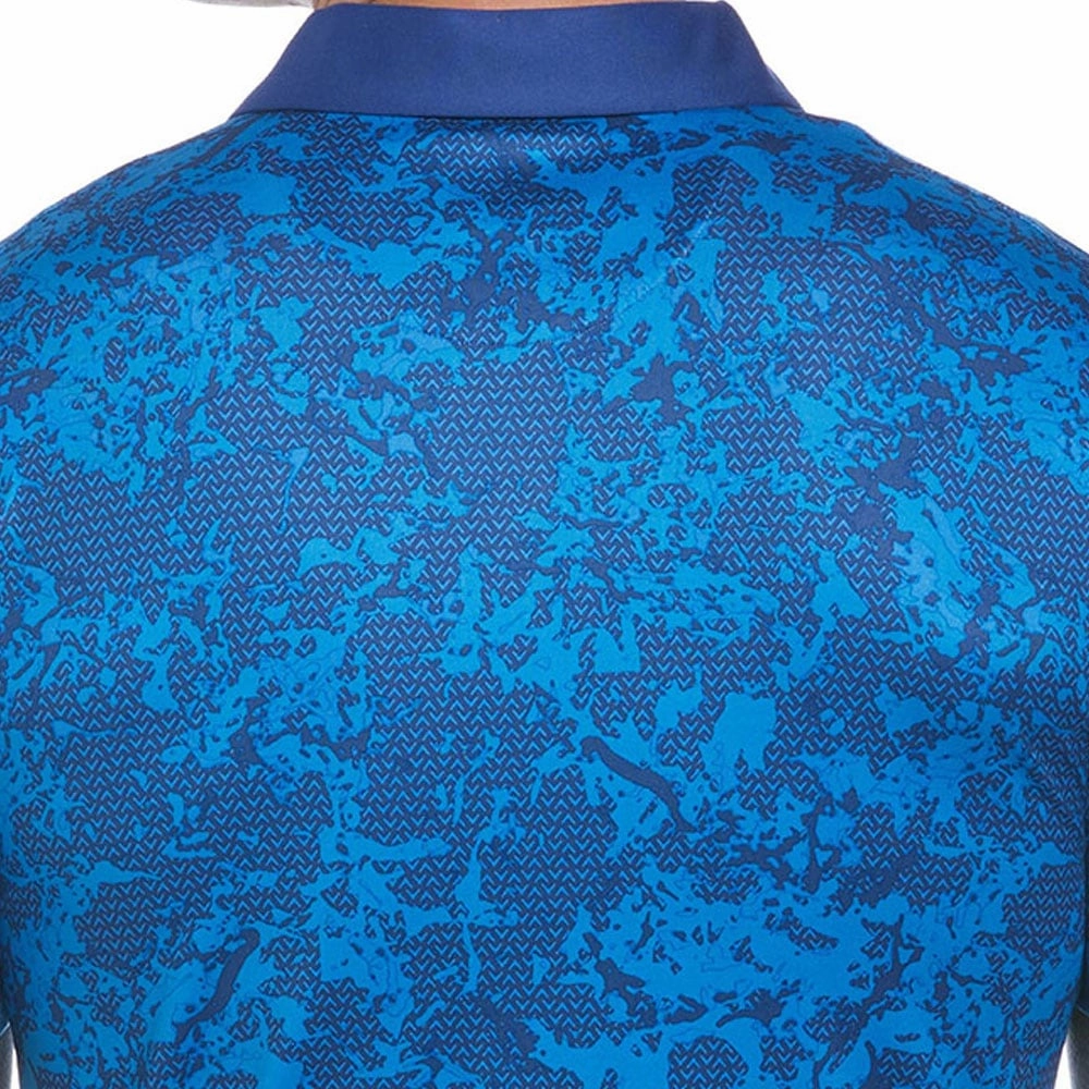 Smooth Flatlock Stitching Callaway All Over Abstract Polo Shirt -  Limoges