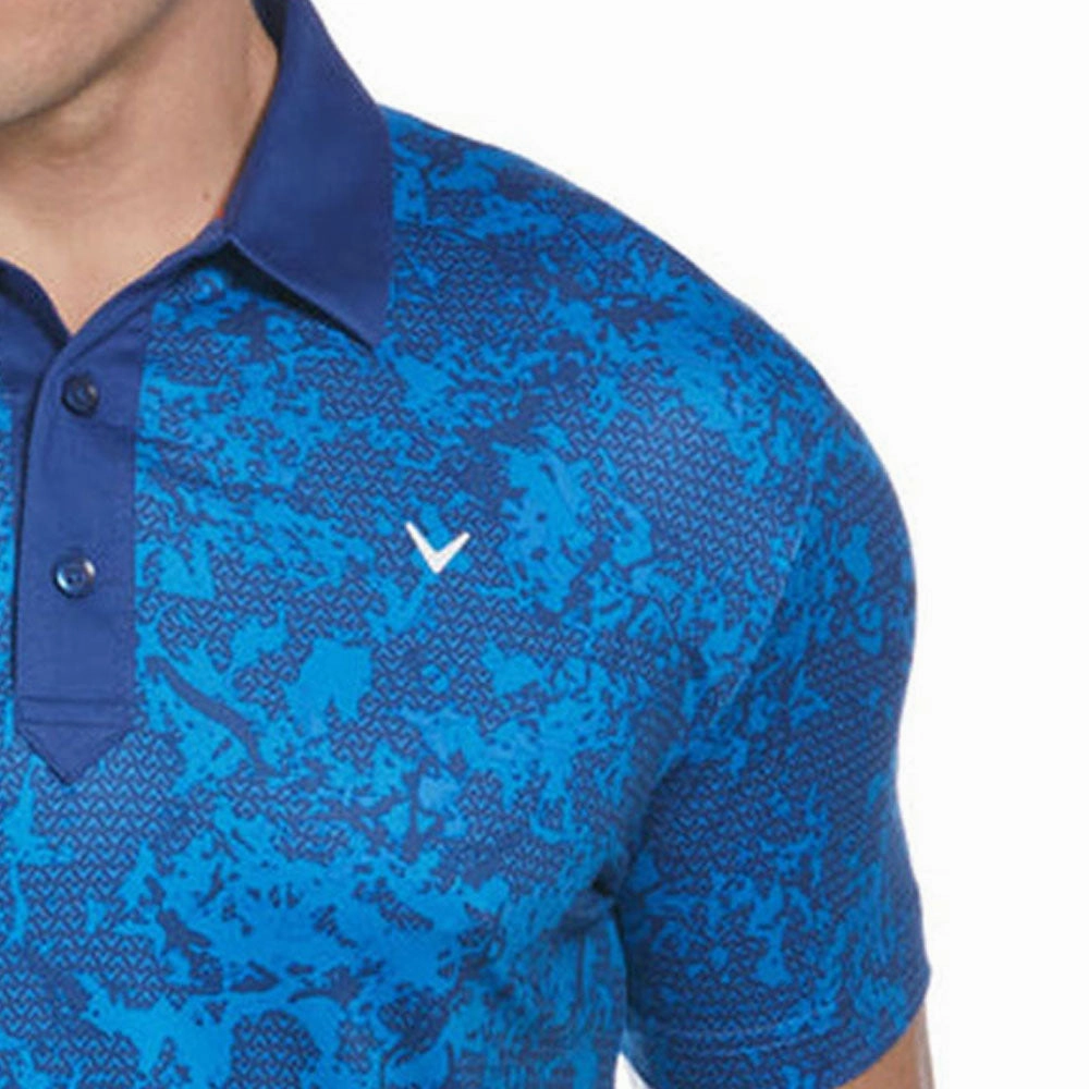 Callaway All Over Abstract Polo Shirt -  Limoges Simple Wear
