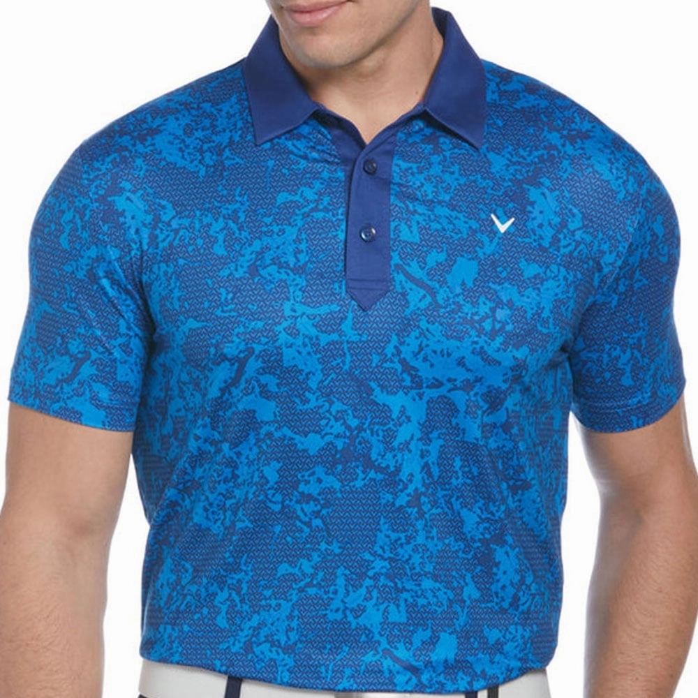 RelaxedFit Callaway All Over Abstract Polo Shirt -  Limoges