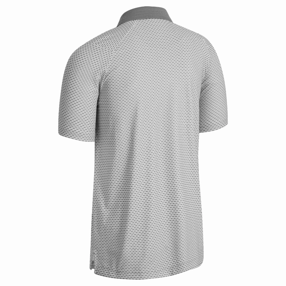 Callaway All Over Chev Grid Polo Shirt - Bright White UV protection layer