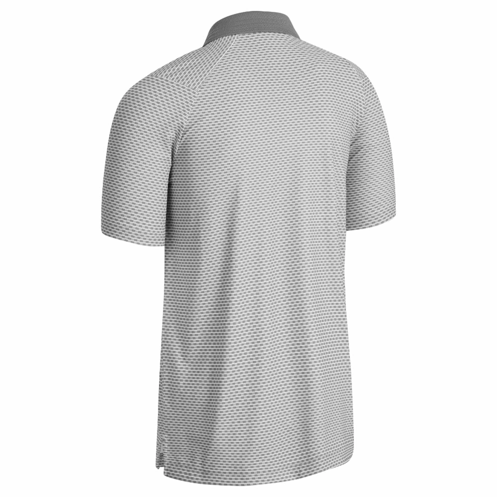Quick Wear Callaway All Over Chev Grid Polo Shirt - Bright White