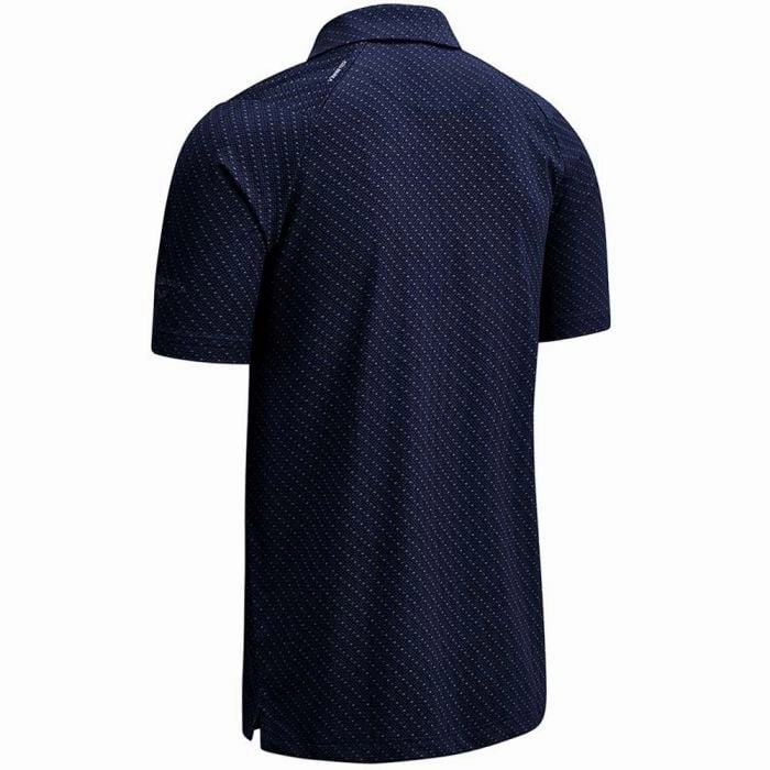 Callaway All Over Chev Print Polo - Peacoat Anti Static Treatment