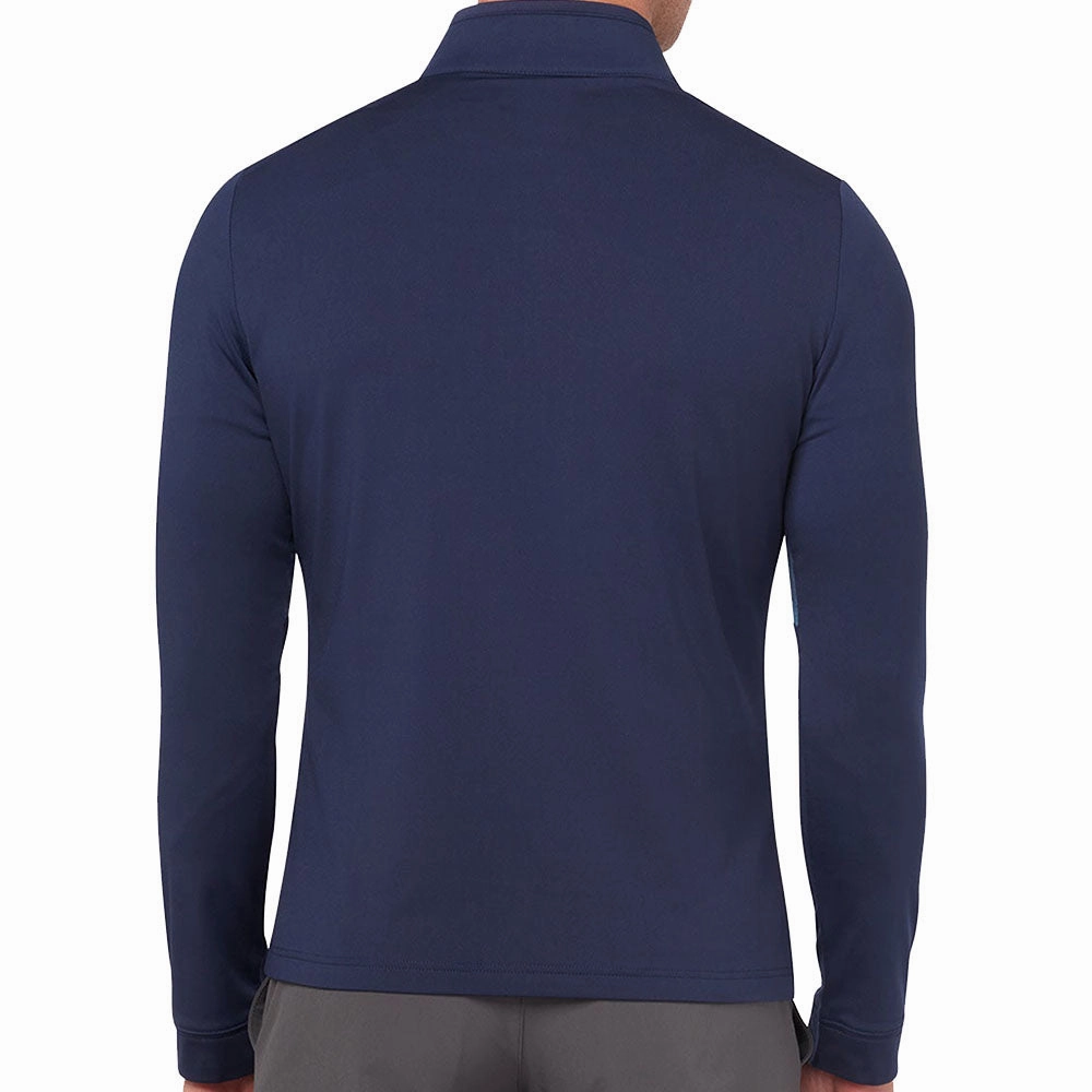 Callaway Aquapel 1/2 Zip Pullover Sweater - Peacoat/Bright White Long Sleeves