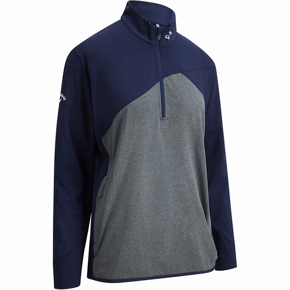 Functional Wear Urban Cool Callaway Aquapel 1/4 Zip Pullover - Peacoat