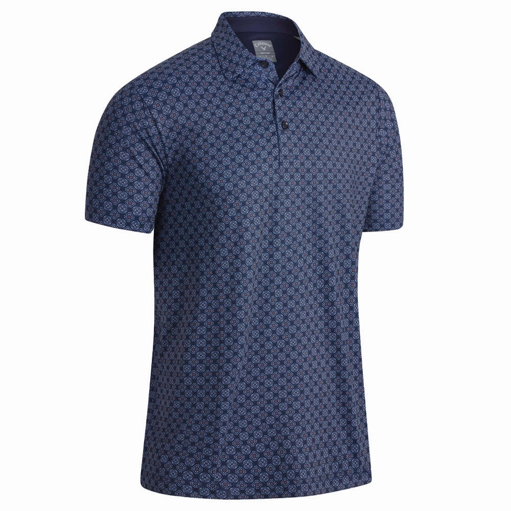 Callaway Art Deco Printed Polo Shirt - Peacoat black friday