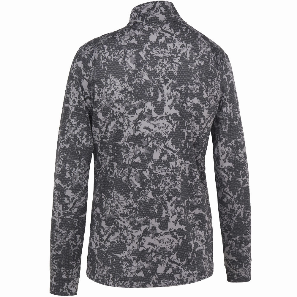 Trendy Fashion Callaway Camo Print 1/4 Zip Pullover - Caviar