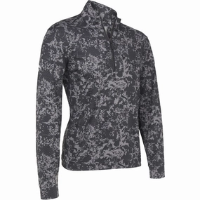 Callaway Camo Print 1/4 Zip Pullover - Caviar Relaxed Hoodie product scarf warmth