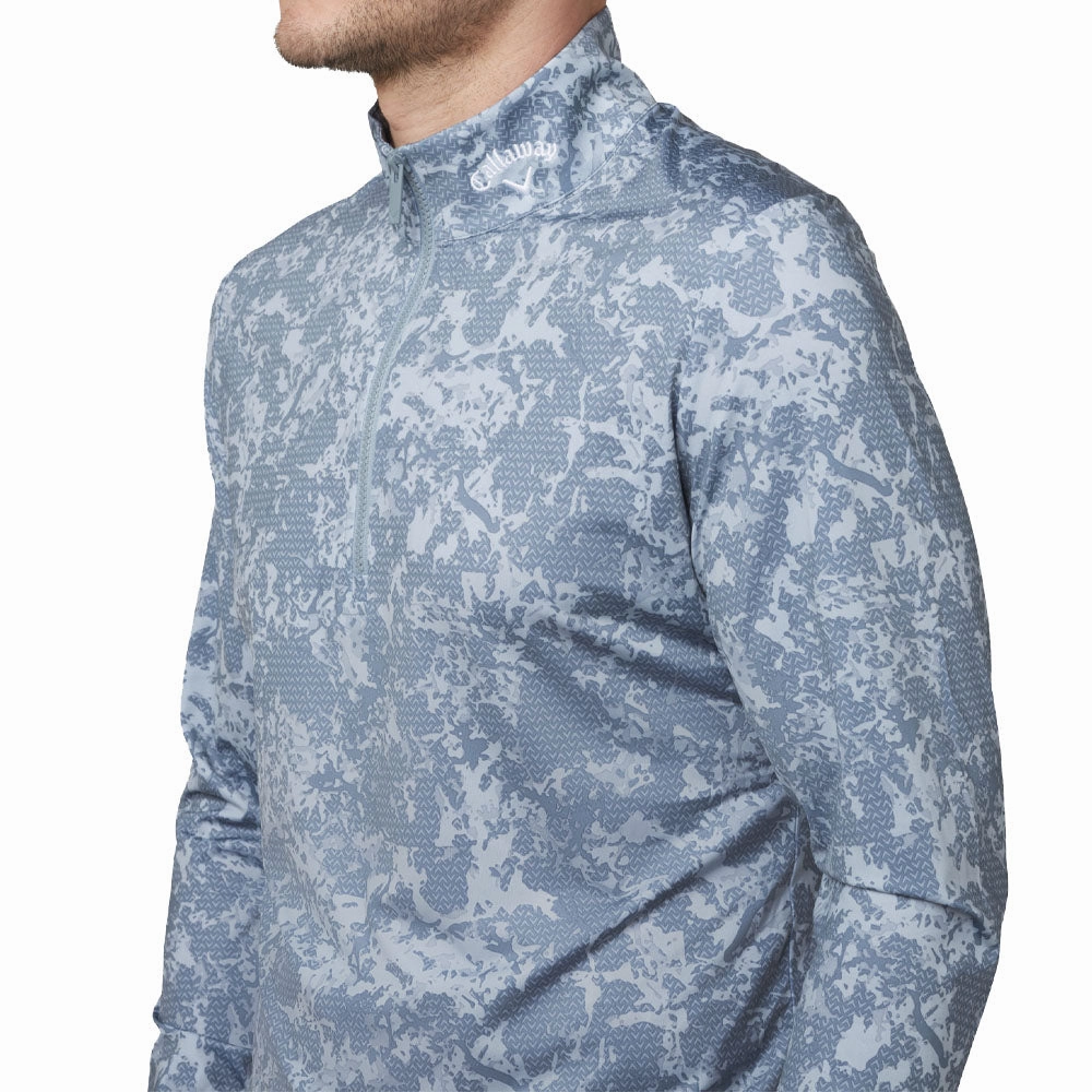 Callaway Camo Print 1/4 Zip Pullover - Flint Stone Travel Bold Cozy Clothing Style