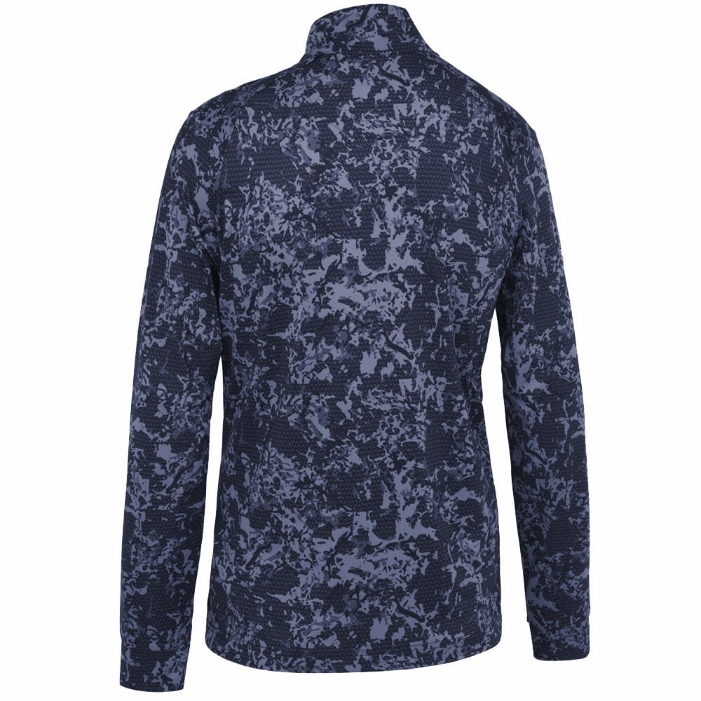 Running wear Urban Relaxed Callaway Camo Print 1/4 Zip Pullover - Peacoat