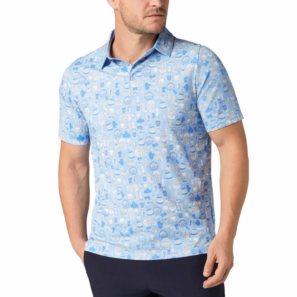 EthicalProduction Breathable Fit Wear Callaway Celebration Feast Print Polo Shirt - Open Air