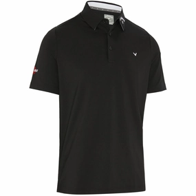 Callaway Chev Odyssey Polo Shirt - Caviar Solid Color